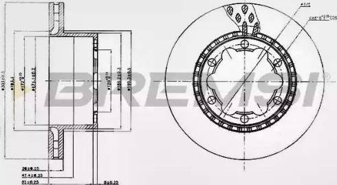 Bremsi DB0312V - Brake Disc autospares.lv