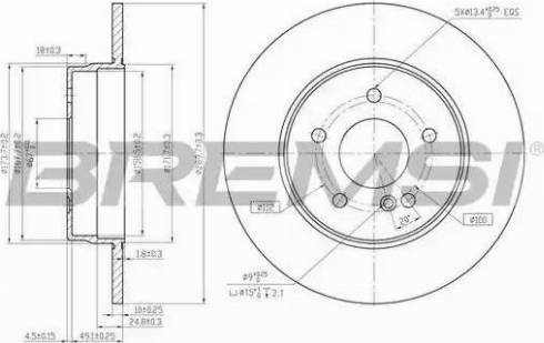 Bremsi DBA963S - Brake Disc autospares.lv