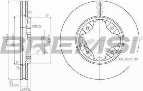 Bremsi DBA450V - Brake Disc autospares.lv