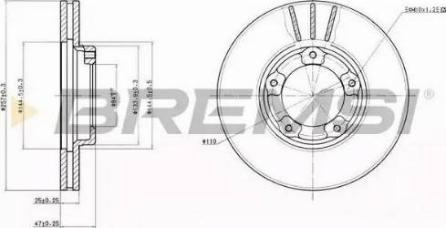 Bremsi DBA416V - Brake Disc autospares.lv