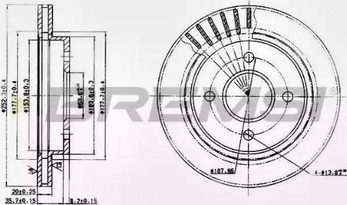 Bremsi DBA479V - Brake Disc autospares.lv