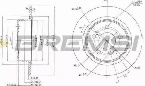 Bremsi DBA548S - Brake Disc autospares.lv