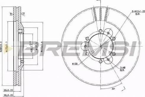 Bremsi DBA694V - Brake Disc autospares.lv