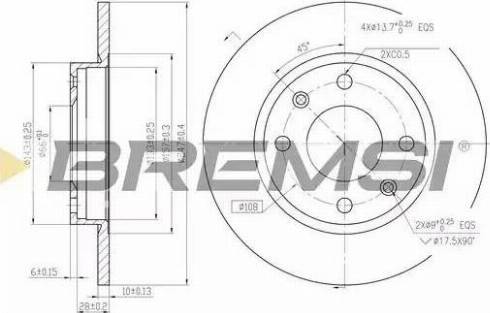 Bremsi DBA059S - Brake Disc autospares.lv