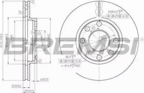 Bremsi DBA151V - Brake Disc autospares.lv