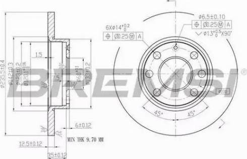 Bremsi DBA116S - Brake Disc autospares.lv