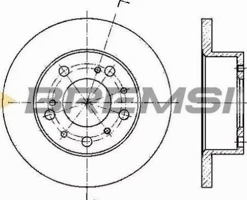 Bremsi DBA117S - Brake Disc autospares.lv