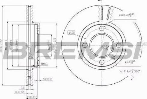 Bremsi DBA175V - Brake Disc autospares.lv