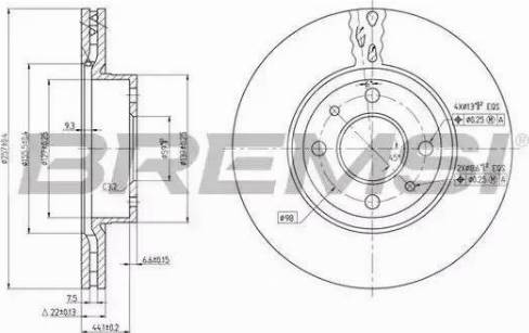 Bremsi DBA178V - Brake Disc autospares.lv