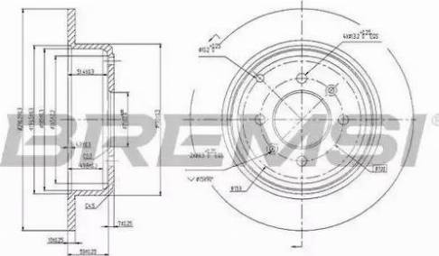 Bremsi DBA869S - Brake Disc autospares.lv