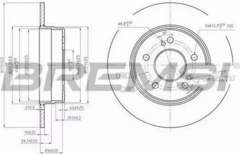 Bremsi DBA819S - Brake Disc autospares.lv