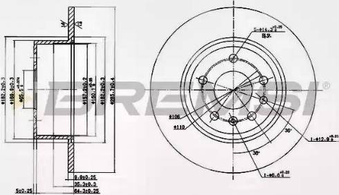 Bremsi DBA811S - Brake Disc autospares.lv