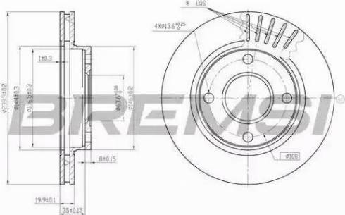 Bremsi DBA887V - Brake Disc autospares.lv