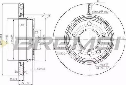 Bremsi DBA831V - Brake Disc autospares.lv