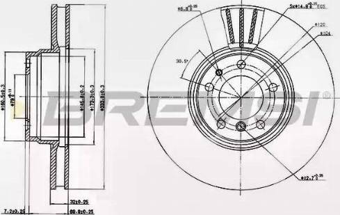 Bremsi DBA832V - Brake Disc autospares.lv