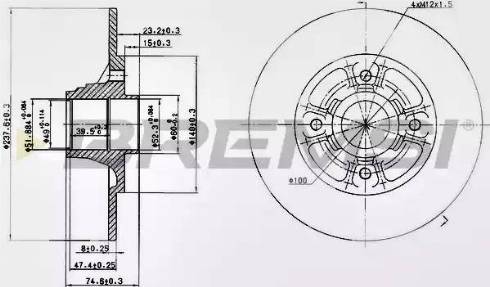 Bremsi DBA333S - Brake Disc autospares.lv