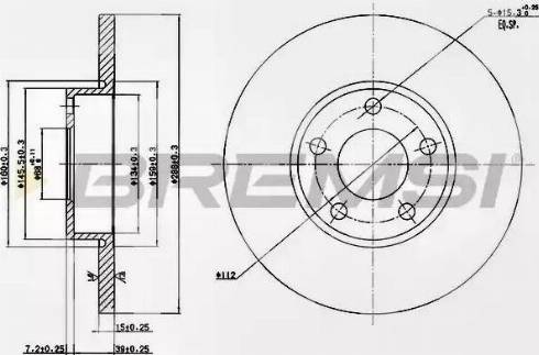 Bremsi DBA324S - Brake Disc autospares.lv