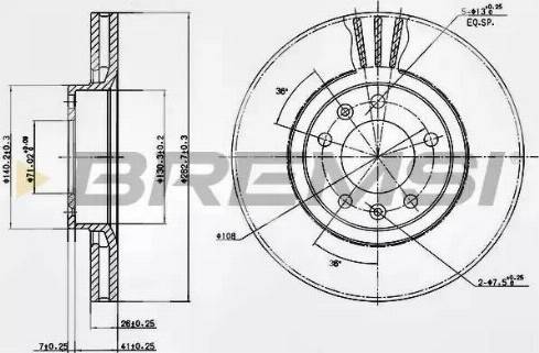 Bremsi DBA264V - Brake Disc autospares.lv