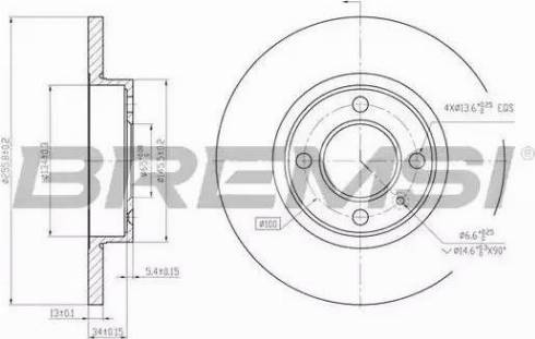 Bremsi DBA205S - Brake Disc autospares.lv