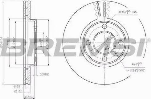 Bremsi DBA207V - Brake Disc autospares.lv