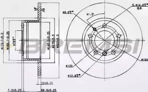 Bremsi DBA210S - Brake Disc autospares.lv