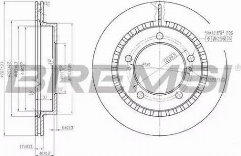 Bremsi DBA746V - Brake Disc autospares.lv