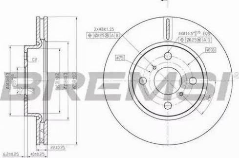 Bremsi DBB587V - Brake Disc autospares.lv