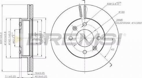 Bremsi DBB529V - Brake Disc autospares.lv