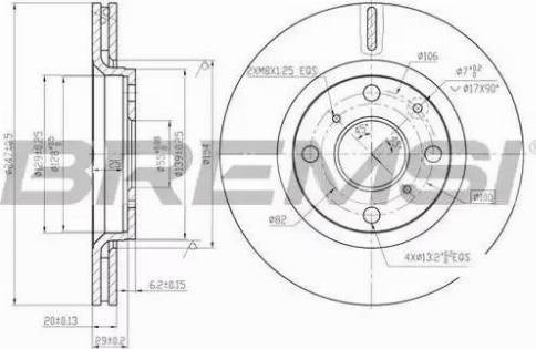 Bremsi DBB527V - Brake Disc autospares.lv