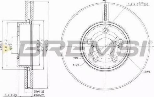 Bremsi DBB575V - Brake Disc autospares.lv