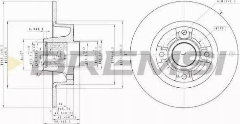 Bremsi DBB571S - Brake Disc autospares.lv