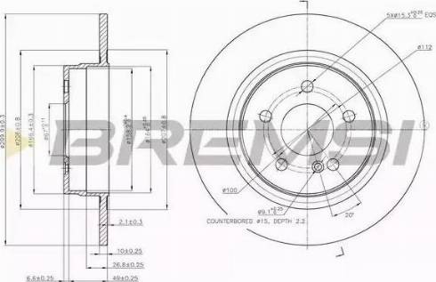 Bremsi DBB691S - Brake Disc autospares.lv