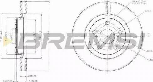 Bremsi DBB646V - Brake Disc autospares.lv