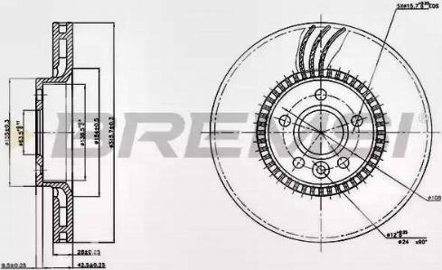 Bremsi DBB607V - Brake Disc autospares.lv