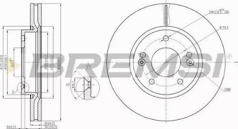 Bremsi DBB619V - Brake Disc autospares.lv