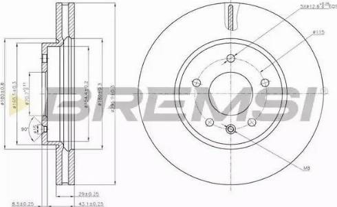 Bremsi DBB625V - Brake Disc autospares.lv