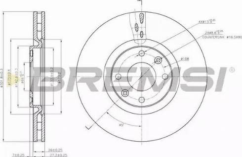 Bremsi DBB676V - Brake Disc autospares.lv