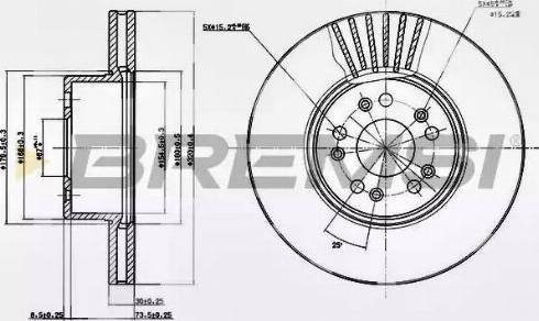 Bremsi DBB061V - Brake Disc autospares.lv