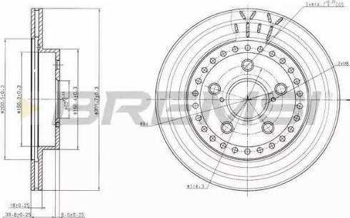 Bremsi DBB009V - Brake Disc autospares.lv