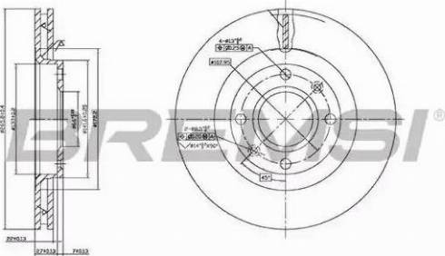 Bremsi DBB140V - Brake Disc autospares.lv