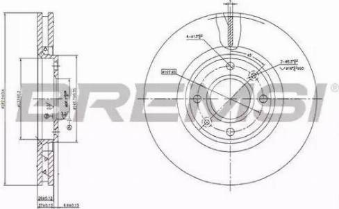 Bremsi DBB152V - Brake Disc autospares.lv