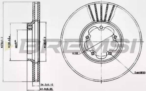 Bremsi DBB113V - Brake Disc autospares.lv