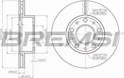 Bremsi DBB170V - Brake Disc autospares.lv