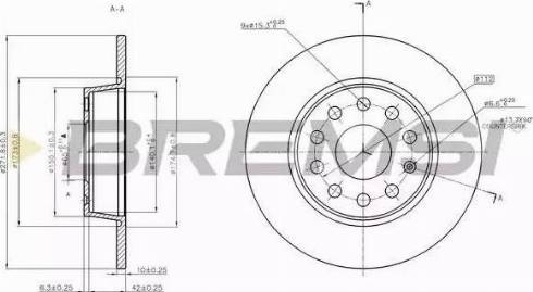 Bremsi DBB895S - Brake Disc autospares.lv