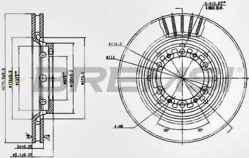 Bremsi DBB892V - Brake Disc autospares.lv