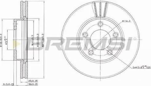 Bremsi DBB311V - Brake Disc autospares.lv