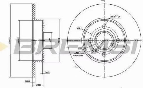 Bremsi DBB313S - Brake Disc autospares.lv