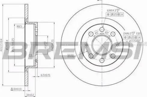 Bremsi DBB299S - Brake Disc autospares.lv