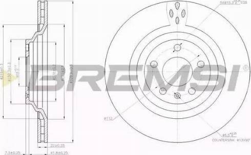 Bremsi DBB240V - Brake Disc autospares.lv