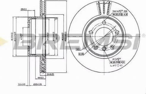 Bremsi DBB241V - Brake Disc autospares.lv